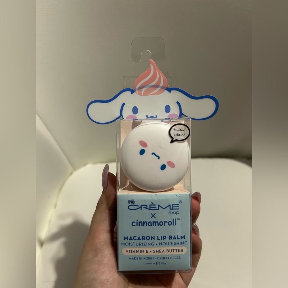 The Crème Shop x Cinnamoroll Macaron Lip Balm - Adorable White